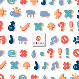 IMOON 50/52 PCS Colorful Cute Alphabet Number Decorative Sticker Self-adhesive Letters for Kids Scrapbooking Journal Supplies