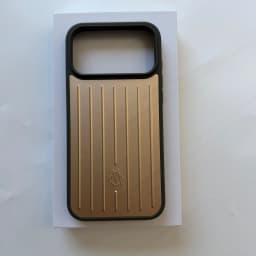 RIMOWA Aluminum Alloy Phone Cases For iPhone 18 17 16 Pro Max 3D Corrugated Stripe Back Luxury Bussiness Luggage Cover