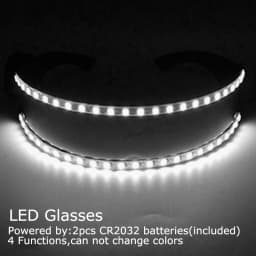 USB Rechargeable LED Glowing Gloves Finger Lighting Flashing Gloves Glasses Stage Performance Costume Dance Concert Decor