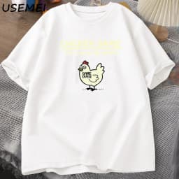 Chicken Game Don't Look At The Chicken Funny T Shirts Cotton Short Sleeve O Neck Graphic Tees Mens Designer Clothes Streetwear