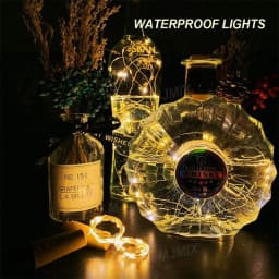 20 LED 10 Packs Wine Bottle Lights Copper Wire Fairy String Light Warm White Bottle Stopper Atmosphere Lamp for Xmas Holiday