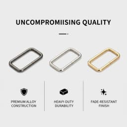 10-50pcs Rectangle Metal Buckles 13-38mm O Ring Webbing Belt Leather Rings Clasp Handbag Strap Clip Adjuster Hook Accessories