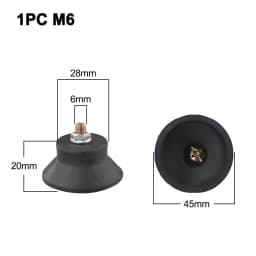 M6/M8 Thread Air Compressor Foot Pad Shockproof Non-slip Components For Air Pumps Oil-free Machines Air Compressors Accessories