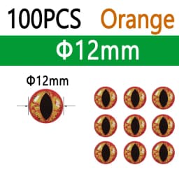 100pcs Holographic 3D Epoxy Fish Eyes Dragon Eyes For Baitfish Streamer Saltwater Fly Jig Baits Fishing Lure Making 3mm~12mm