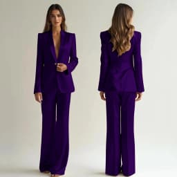 Luxury High Quality Women's Suit One Button 2 Piece Jacket Pants Female Clothing Slim Fit Smart Office Banquet Lady Blazer Set