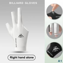 Billiard Gloves With Fingerless Breathable Pool Gloves Three-Finger Gloves