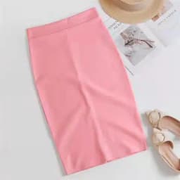 2024 summer new women's stretch slim temperament bag hip skirt ladies Knee-Length Casual Polyester Solid