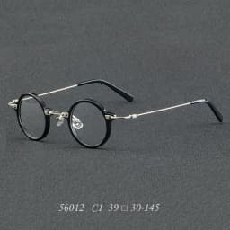New Retro Round Men's And Women's Eyeglass Frames Made Of Sheet Metal Ultra Light Metal Optical Prescription Frame 56012