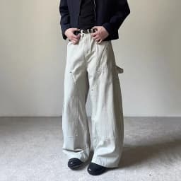 IEFB American Style Men's Casual Trousers Solid Color Patchwork Casual Washing Bottom Wide Leg Straight Male Pants Vintage 9X684