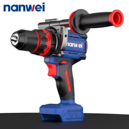 Brushless Cordless Impact Drill NANWEI Cordless 20v 13mm Ice Drill Power Tool 160NM High Torque