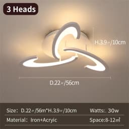 Modern Acrylic Ceiling Lamp Living Room Bedroom Lighting Dimmable Pendant Light With Remote Control Chandelier For The Kitchen