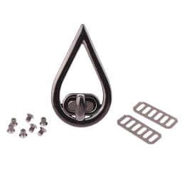 Metal Square Oval Twist Lock Tiny Bag Turn Lock Twist Lock Clasp Leather Craft Women Bag Handbag Shoulder Bag Purse DIY Hardware