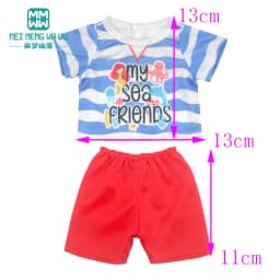 Mini Toys Doll Clothes 35cm 14inch Born Doll Fashion Blankets Dresses Onesies Suit Girl Gift