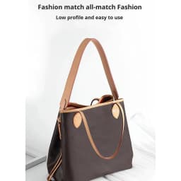 EverToner Crossbody Strap Fit for Lv Neverfull Bag Wide Shoulder Strap Bucket Bag Armpit Transformation Accessories