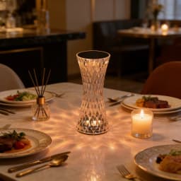 Creative Curvy Waist Crystal Table Lamp Touch Control Romantic Atmosphere Night Light Decorative Gift Lamp for Bedroom Bedside