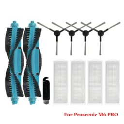 Accessories For Proscenic M6 Pro Robot Vacuum Cleaner Part Main Side Brush Hepa Filter Mop Cloth Pad Replacement Spare Parts