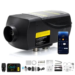 SH B2 2KW 12V/24V Diesel Heater LCD MZ Remote Bluetooth Low Noise Automatic Start Diesel Air Heater for RV Truck Camper Van