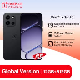 World Premiere OnePlus Nord 6 Global Version Smartphone 165Hz 1.5K AMOLED Display Snapdragon 8s Gen 4 50MP Sony Main Camera