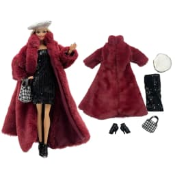 1 Set Doll Clothes Fashion Uniforms Cool Super Model Sweater Suit+Shoes for 11.5 Inch 30cm Doll Kids or Birthday Gift