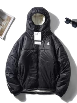Lightweight High-Loft Windproof Cotton Jacket Men's Winter Outdoor Warm Waterproof Hooded Sports Cotton Coat Trendy