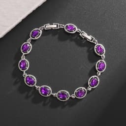 Water Drop Silver Color Bracelet Women\'s Extended 8 Color Zircon Gift Fashion Bracelet