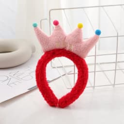 Cute Crab Big Eyes Pink Blue Yellow Red Green Orange Non-Slip Fluffy Hair Hoop Headbands Headwear For Women