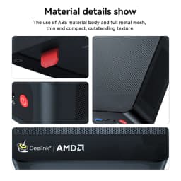 Beelink SER5 Max Win 11 Mini PC AMD Ryzen7 6800U/7735HS R3 3200U R5 5500U DDR4 RAM 16G NVME 500G Wifi6 4K Type-C Gamer Computer