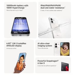 Global Version REDMI Note 17 Pro Max 5G Smartphone 100W HyperCharge 10000mAh 50MP 6.83" AMOLED Display Snapdragon® 6 Gen 5 NFC