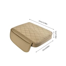 Leather Car Armrest Mat Uiversal Interior Auto Armrests Storage Box Mats Dust-proof Cushion Cover Armrest Protector W/Organizer