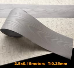 0.2-0.25mm Natural Thin Wood Veneer Roll White Oak Black Walnut Ebony Furniture Decorative Surface Board Panel Veener