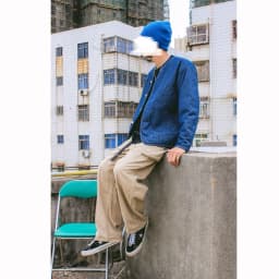 Mountain Series Khaki Lightweight Workwear Cotton Thickened Small Cotton Jacket Denim V-neck Women's Outerwear Casual Style