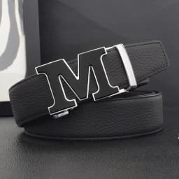High Quality Designers Letter M White Leather Belt Men Luxury Famous Young Men Cowhide Brand Jeans Relaxed Jeans Mode Man Belt