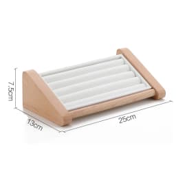 Solid Wood Ring Bracelet Display Rack Jewelry Store Specific Obliquity Display Props Necklace Holder Creative Decorations
