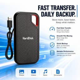 Handy Portable External Hard Drive 1TB 2TB External Hard Disk Data Storage Device For Laptop Desktop Smartphone