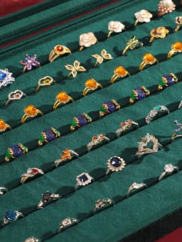 Jewelry Box Storage High-grade Exquisite Jewelry Box Bracelet String Necklace Box Ring Earrings Earrings Box Large Capacity