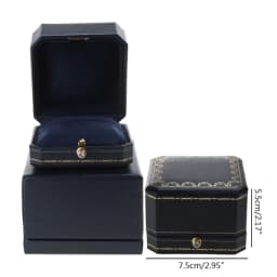 Vintage Design Luxury Ring Box Perfect Engagement Prop Valentine Wedding Gifts New 2024
