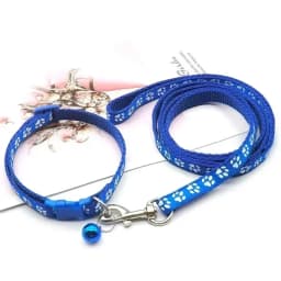 Dog Collar Leash Lead Nylon Adjustable Pet Leash Collar Dog Collar and Leash Set for Small Medium Large Dogs Puppy Pet Supplies
