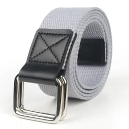 Men's Belt Trend Double Loop Buckle Canvas Women's with Cargo Outdoor Sports Jeans Suit Pants Black White Orange Red Blue Belt