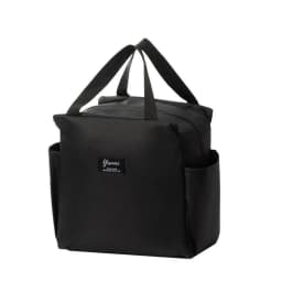 Double Pockets Portable Lunch Bag Lunch Box Insulated Canvas Tote Bag School Lunch Portable Dinner Box Picnic Food Storage