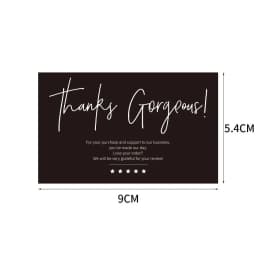 30pcs Black Pink Thank You Cards Greeting Label Tag Packages For Small Business Gift Box Decoration Packaging Supplies Wholesale