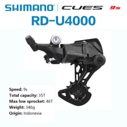 Shimano CUES U4000 9s Groupset SL-U4000 RD-U4000 RD-U3020 RD-U4020 LG300 Cassette Sprocket LG500 Chain MTB Bike Part