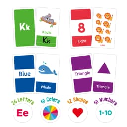 58PCS Baby Flash Cards Montessori Didactic Material Words Letter Number Learn Cards Color Shape Cognition Educational Parish Toy