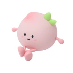 USB Rechargeable Night Light Peach Silicone Night Lights Touch Sensor Bedroom Bedside Cat Lamp With Remote For Kids Baby Gift