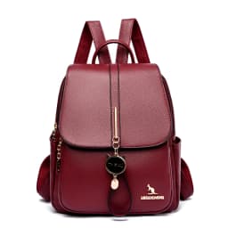 College Women Backpack Designer Soft Leather Vintage Packbag Female Travel Back Pack School Bags for Teenage Girls Shoulder Bag