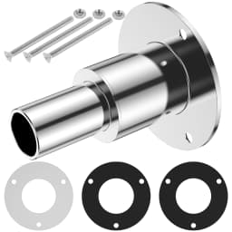 Straight Thru Hull Exhaust Skin 316 Stainless Steel Exhaust Tube Fitting Kit Fitting 24mm Tube Pipe for Diesel Parking Heater