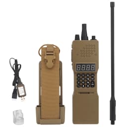 Tactical BB Balls Loader Box Electric Counting PRC-152 Radio Model Pouch Compatible MOLLE Vest Airsoft M4 5.56 BBs Storage Case