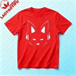 Furry Edm T-Shirt Simple Design Fox Printed Tshirt Fluffy Lover Shirt Furry Fans Gift Tee Men Unisex Daily Life Casual Tops