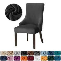 Super Soft Small ArmChair Cover Elastic Pure Color Chair Cover High Back Sloping Armchairs Slipcovers for Hotel Home Decor