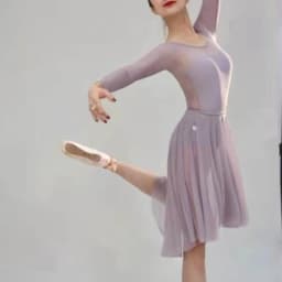 Women Pull on Elastic Waist Ballet Wrap Skirt Swing Asymmetrical Sheer Dance Skirts High Low Tulle Irregular Dancewear Women