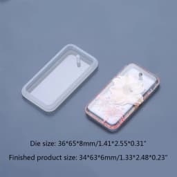DIY Craft Hanging Pendant Mold Geometric Shape Hanging Listed Epoxy Resin Mold UV Crystal Resin Perforated Silicone Mold
